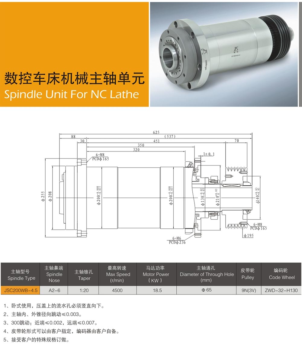 數(shù)控機床主軸類型